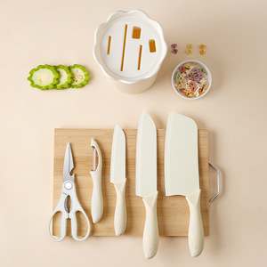 Dolphin Design Knife Set Coated Stainless Steel Multi Functional Kitchen Cutlery - Product Image 2