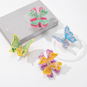 مشابك شعر على شكل فراشات راقصة متنوعة بطول 8.5 سم مناسبة للمواعيد - Product Image 3