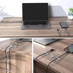 Self-adhesive Cable Holder Fixer <b>Clips</b> Organizer <b>Clamp</b> Management Adhesive for Home Office Car <b>Clamp</b> Wire Manager Wall Stickers - Product Image 4