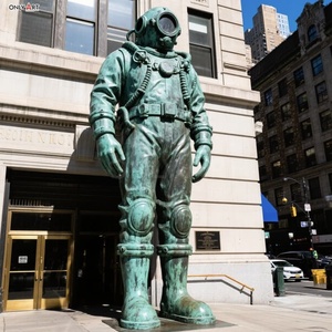 Tùy Chỉnh Thành Phố Ngoài Trời Công Cộng Trang Trí Nội Thất Hiện Đại Lớn Bằng Đồng Đúc Sâu Diver Bức Tượng Cuộc Sống Kích Thước Trang Trí Hoàn Chỉnh Sâu Diver Bronze Điêu Khắc - Product Image 5