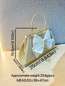 Nuevo Bolso de Mano Cruzado para Fiesta de Noche para Mujer con Cierre de Hebilla y Lazo Decorativo de PU Tanjing - Product Image 5