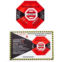 Indicateur d'impact rouge 50G pour emballages de protection – Matériau de protection et amortissant de qualité