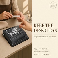 Collecteur de poussière grande capacité, facile à nettoyer, surface de travail ergonomique pour les techniciennes en onomédiatrie