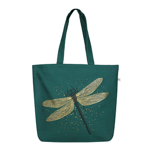 Bolso de mano de lona de algodón estampado personalizado patrón de dibujos animados bolso de compras reutilizable ropa <span class=keywords><strong>supermercado</strong></span> cierre de cremallera bolsillo interior - Product Image 1