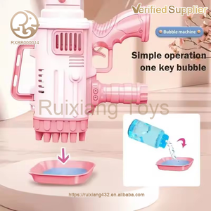 Tự Động Bé Đồ Chơi Mới Bong Bóng Nhà Sản Xuất Trẻ Em Đồ Chơi Mùa Hè Ngoài Trời 45 Lỗ Rocket Launcher Bong Bóng Súng Đồ Chơi Bazooka Lớn Bong Bóng Máy - Product Image 2