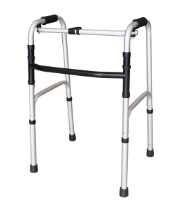 Adult <strong>Walker</strong> Foldable Adjustable 4-Leg Aluminium <strong>Frame</strong> <strong>Walkers</strong> with Two Front Wheels Walking Aid - Product Image 3