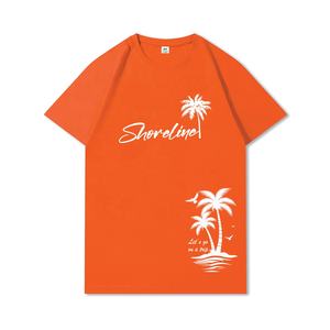 100% coton Vintage t-shirt hommes col rond pull T-Shirt avec impression été chaud Street Style ODM approvisionnement - Product Image 2