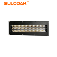 Machine de sérigraphie UV rouleau à rouleau équipée d'une lampe de polymérisation LED UV refroidie à l'eau taille 180*30mm pour imprimante 395nm encre/vernis UV