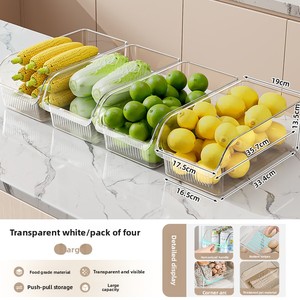 Контейнер для хранения Xing You из пищевого пластика, прямоугольный, для морозильной камеры, экологичный, прочный, органайзер для кухни, холодильника, яиц, овощей - Product Image 6