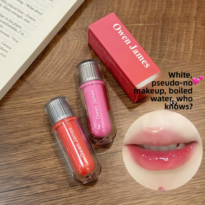 MLM Wholesale Long Lasting Hydrating Lip Gel with Vitamin E & Rosehip Oil <b>Clear</b> Bubble Gum Cherry Strawberry Lipstick Lipgloss - Product Image 5