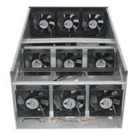 Peralatan Chassis GPU Model 6 Kustom 6 GPU/8 GPU/13 GPU untuk Casing Server dengan Catu Daya Ganda