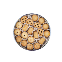 Boîtes à Gâteaux Dorées, Conteneurs Métalliques pour Biscuits et Gâteaux