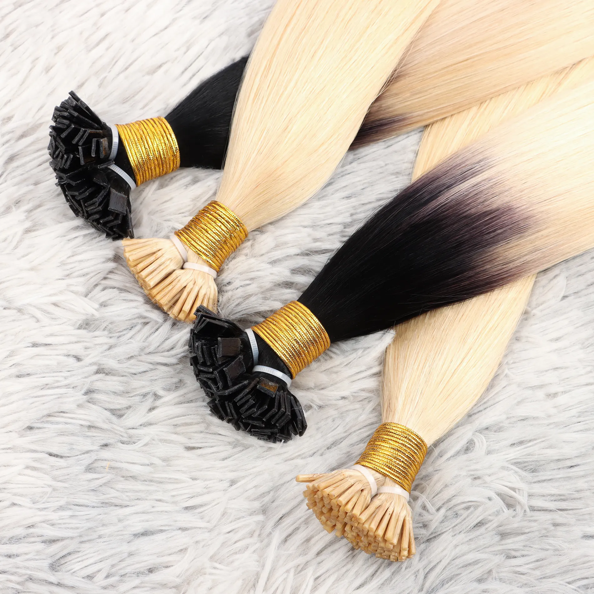 Wholesale virgin k tip hair extensions human hair unprocessed keratin raw virgin itip hair extension