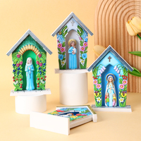 Nouvelle Offre Spéciale : Statue 3D Religieuse de la Vierge en Résine pour Décoration d'Anniversaire