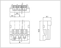 Câble de faisceau de câbles électriques en cuivre professionnel avec connecteur JST HR pas de 2.5mm pour usage automobile et électronique (PVC)