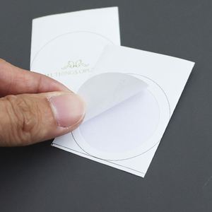 Etiqueta Adhesiva Personalizada con Logotipo, Impresión de Etiquetas/Adhesivos Blancos y Negros en Hoja/Rollo - Product Image 2