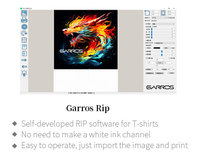 Mesin cetak T shirt printer DTG industri merek mesin dtg gtx garros 6 buah