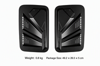 Accessoires Suzuki Jimny 5 portes JC74 : Garniture de protection blindée pour vitre arrière 2023-2026 MKD Offroad ABS