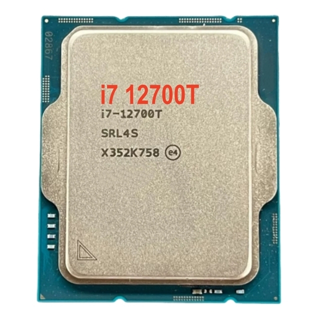 Processor 12th Gen i7 12700T Processor I3 I5 I7 12100T 12300T 12400T 12700T 12900T CPU For Desktop games i7 12700T CPU