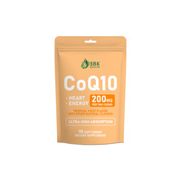 Cápsulas Blandas de CoQ10 Natural de Alta Calidad con Sabor a Frutas Tropicales, Coenzima Q10, Suplemento para la Salud Cerebral, Refuerza la Inmunidad