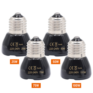 E27 lampada riscaldante per animali <span class=keywords><strong>domestici</strong></span> emettitore di ceramica a infrarossi lampadina a luce di calore Pet covatrice polli lampada per rettili in <span class=keywords><strong>vendita</strong></span> - Product Image 4