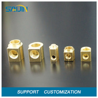 Rivets électriques en laiton M3*8mm, borniers creux en laiton montés sur plaque de prise EU