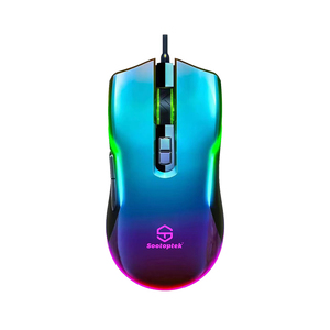 Có dây USB Chuột RGB Chuột chơi game hiệu suất cao với cảm biến quang học 7 phím 4 màu LED DPI 1200 2400 4800 7200 - Product Image 6