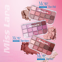 Palette de fards à paupières mats en gros sous marque privée, haute pigmentation, waterproof, longue tenue, poudre colorée 587G, pour carnations moyennes à foncées