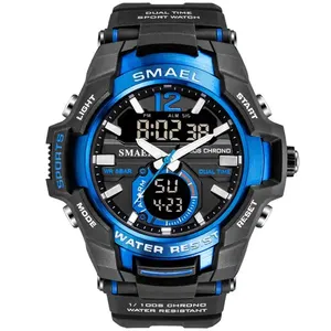 SMAEL 1805 Men Watches Fashion Sport Super Cool Quartz LED Digital Watch 50M Waterproof Wristwatch Men's Clock Male