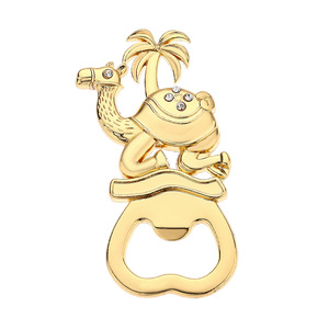 Ouvre-bouteille multifonction en métal, série Océan, thème Hawaï moderne, cadeau pour mariage et fête, motifs dauphins, hippocampes, tortues, crabes - Product Image 1
