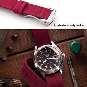 Bracelet de montre <span class=keywords><strong>NATO</strong></span> en nylon toile simple passant 18mm 20mm <span class=keywords><strong>22mm</strong></span> pour IWC Montblanc Longines, bracelet de remplacement pour sports de plongée - Product Image 4