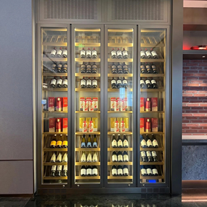 Modern Stainless Steel Wine <b>Cabinets</b> & Cellars with 40-49 Bottles Capacity for Fine Wines Restaurants <b>Bars</b> Stainless Steel - Product Image 3