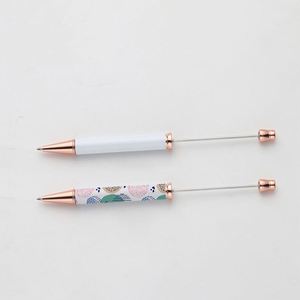 Sy52 Snowglobe Logo High Quality Metal Beadable Sublimation Ballpoint <b>Pen</b> Diy Beads - Product Image 4