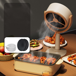 Recién llegado, Mini campana extractora de escritorio para el hogar, pequeña olla caliente, chimenea, <span class=keywords><strong>encimera</strong></span>, Parrilla portátil, barbacoa, campana extractora para fiesta - Product Image 5