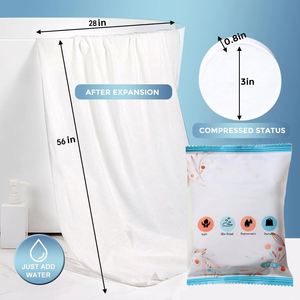 Toalla de Baño Comprimida de Fibra Vegetal 100% Biodegradable, Toalla Desechable para Salón, Spa, Hotel y Viajes - Product Image 3