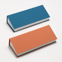 Boîte de rangement pour lunettes de soleil portable, en cuir, rectangulaire, avec logo personnalisé, élégante, coque rigide, doublure en polaire, anti-rayures
