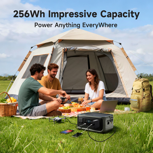 สถานีไฟฟ้าพกพา แบตเตอรี่ LiFePO4 พร้อมระบบสำรองไฟ รองรับการชาร์จเร็ว 140W PD ฟังก์ชั่น UPS สำหรับการตั้งแคมป์ ใช้ในบ้านกรณีฉุกเฉิน - Product Image 3