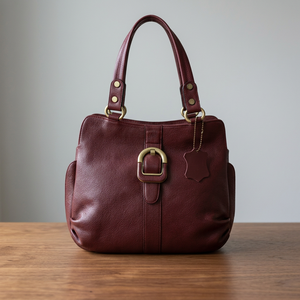 Pochette pour femme en cuir de vache véritable BS International, best-seller, fermeture éclair, imperméable, pliable, qualité supérieure, capacité 1L - Product Image 3