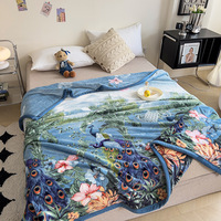 Cadeau Commerce extérieur Vente en gros Vente rapide Drap de lit thermique en polaire doux et moelleux en flanelle Couverture en velours de cristal corail