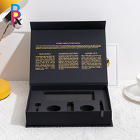 Coffret cadeau de cosmétiques gaufré en feuille d'or personnalisable Emballage en papier durable pour le maquillage et les soins de la peau pour les chaussettes et la fourrure