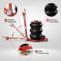 Cric pneumatique professionnel pliable 5T avec poignée, certifié CE, capacité 11000 LBS, outil de levage rapide pour service de fourgonnettes commerciales