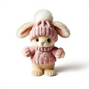 TUMPLUS Coniglietto Mini Artigianale Morbido e Flessibile, Regalo <span class=keywords><strong>di</strong></span> Pasqua, Peluche Coniglio Piccolo e Adorabile, Confortevole e Ispirazionale - Product Image 1