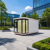 Maison capsule intelligente préfabriquée à assemblage rapide en structure acier, design moderne, 1 chambre, maison modulaire pour hôtel et usage extérieur