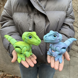 Figurines de dinosaures Velociraptor imprimées en 3D en PLA, série animale, jouets amusants, best-sellers transfrontaliers, pour les 7 ans et plus, cadeaux parfaits - Product Image 3