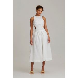 Vestido Largo sin Mangas con Cintura Cruzada Estilo Francés, Nuevo Diseño, Venta al Por Mayor - Product Image 2