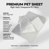 Film PET de qualité alimentaire Runyi, feuille rigide transparente anti-buée en rouleau, logo personnalisé, emballage pour chocolat, gâteau, huile d'olive, gelée, 8m-50m