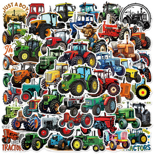 50 Pegatinas de Graffiti con Diseño de Tractor de Granja para Decoración de Portátiles, Pegatinas para Carritos de Herramientas - Product Image 1