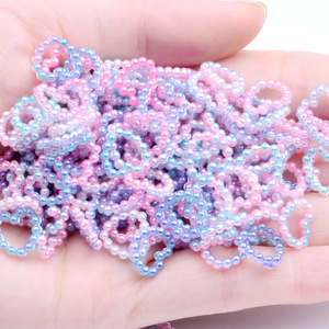 Nuevo Stock, 120 Piezas/Paquete, Perlas de Resina ABS de 11mm, Color Arcoíris, Adornos de Resina en Forma de Corazón para Decoración de Uñas - Product Image 6