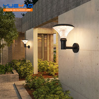 Lampe murale solaire à économie d'énergie avec interrupteur photocellule et minuterie, du crépuscule à l'aube, autonomie de 12h, sans câblage, installation facile