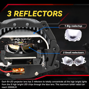 Proyector LED BI E190Y Súper Brillante de Tamaño MINI de 3.0 Pulgadas y 130W, Bombillas LED para Automóvil, Lente de Proyector LED BI, Luz Láser para Automóviles - Product Image 3